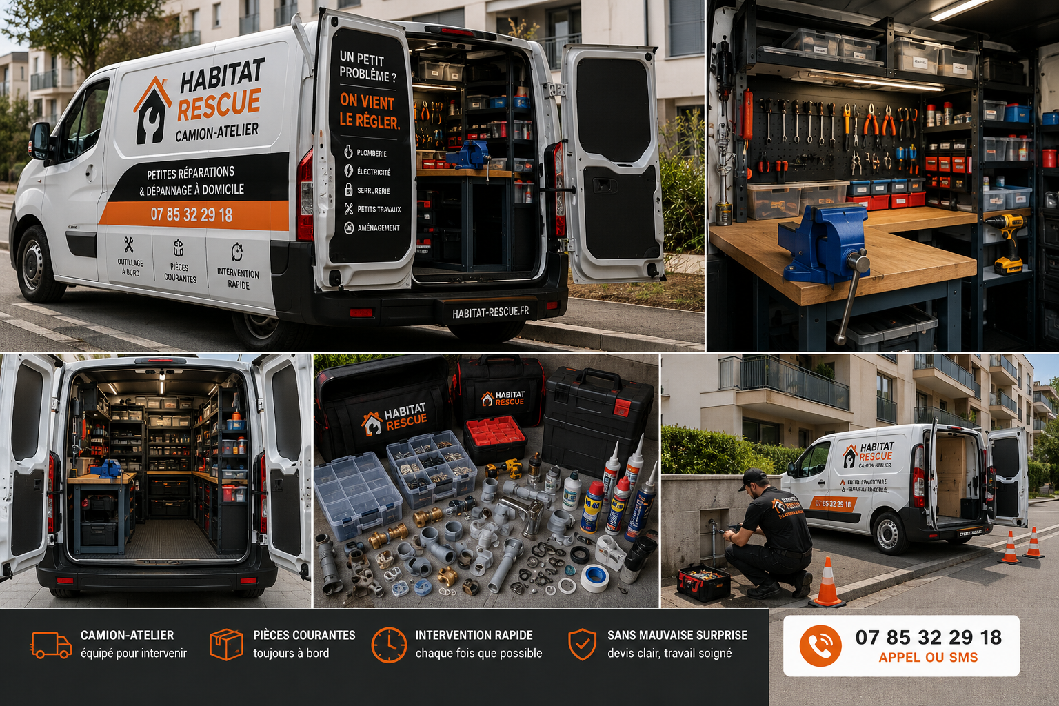 Illustration du camion-atelier Habitat Rescue